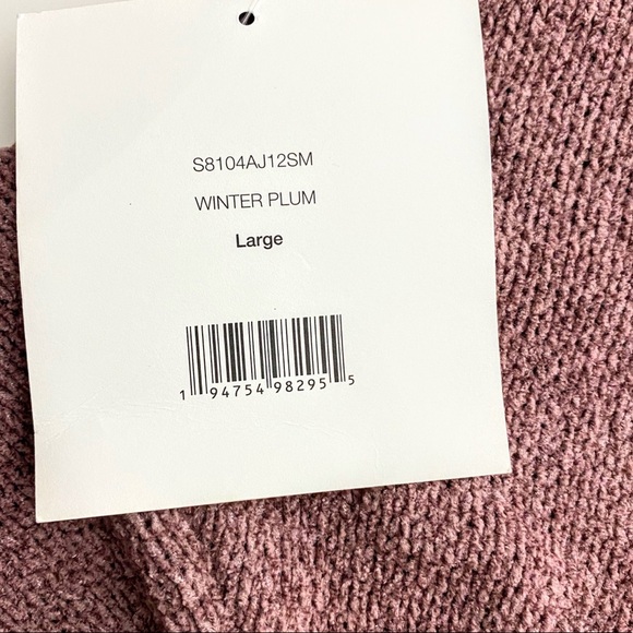 NWT Sugar Moon Winter Plum Sweater With Fixed Lace & Twist Front - Picture 9 of 14